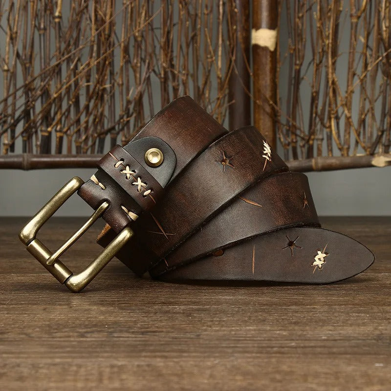 Fioren Buffalo Leather Belt