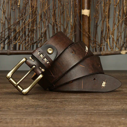 Fioren Buffalo Leather Belt